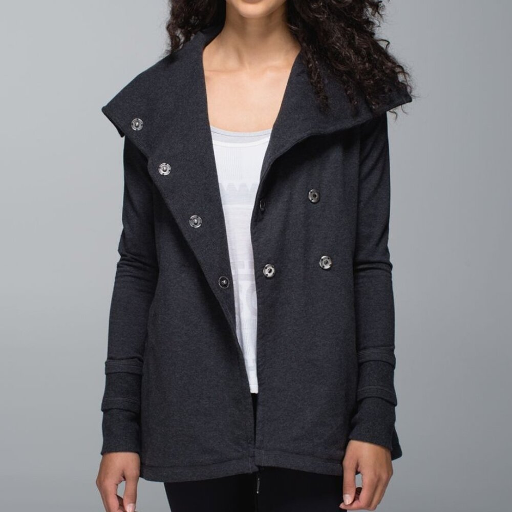 Lululemon Gratitude Wrap women's 6 heather black
